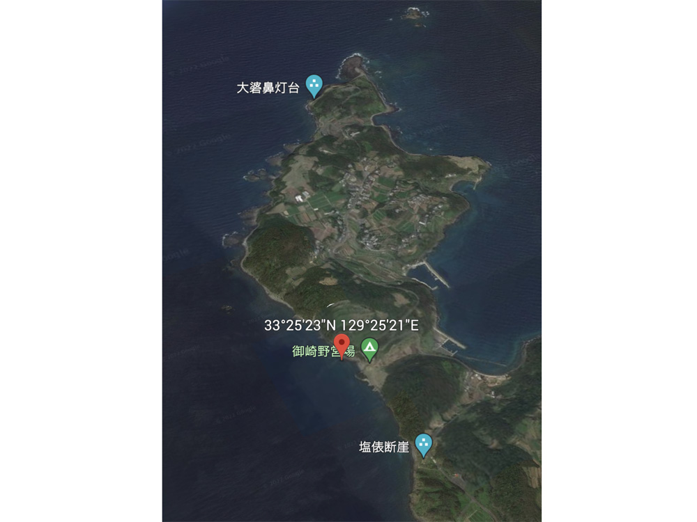 長崎県 生月島の地磯 釣り場 地図